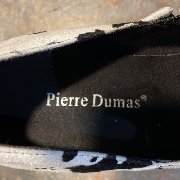Pierre Dumas Mid Heel Slip On Cow Print Loafers Sz 6 - Picture 3 of 5